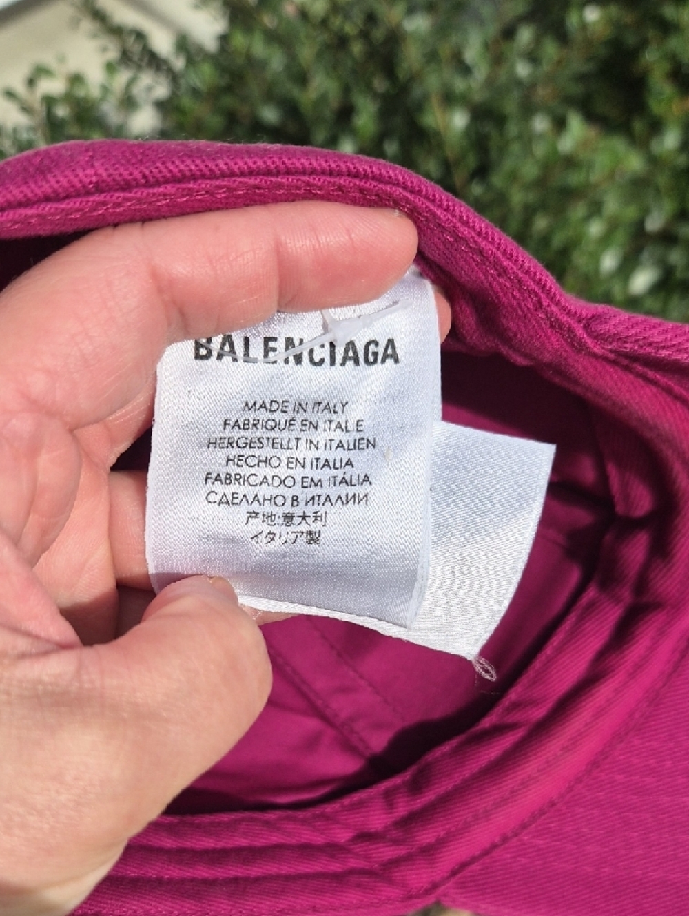 Authentic Balenciaga Fuchsia Logo Baseball Cap - Picture 2 of 16